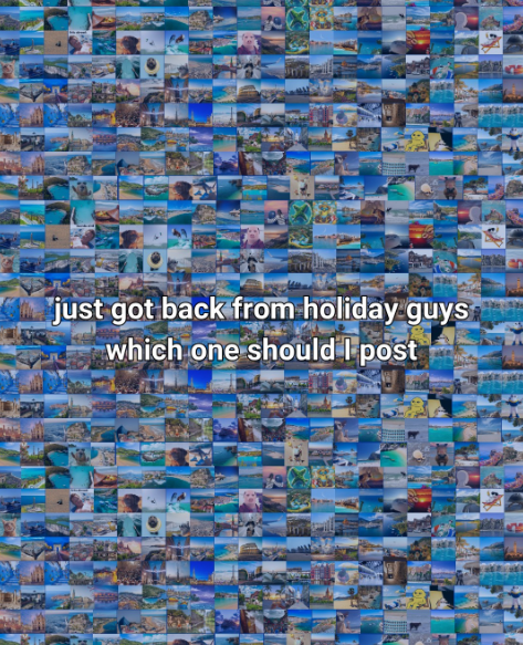 just got back from holiday guys which one should I post