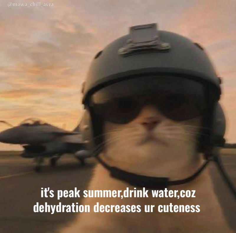 @mawa_chill_avra it's peak summer,drink water,coz dehydration decreases ur cuteness