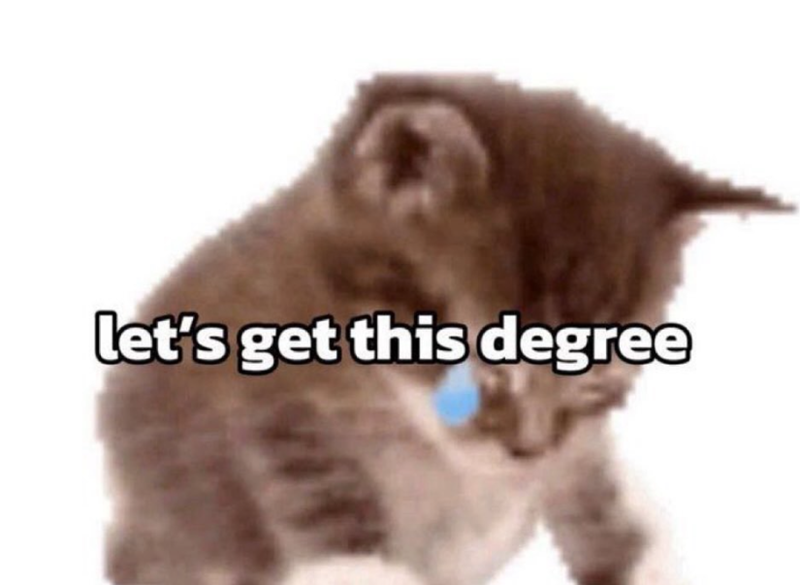 let's get this degree