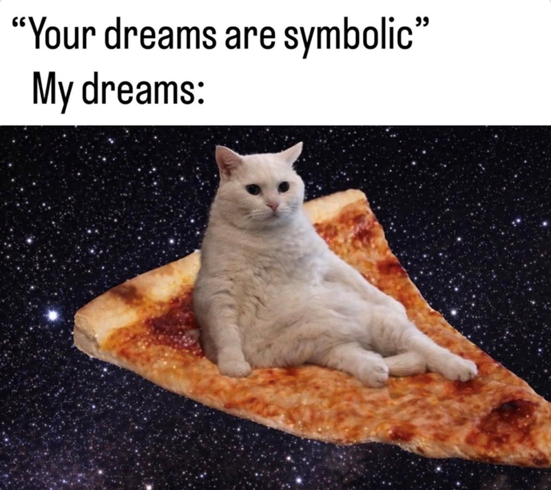"Your dreams are symbolic" My dreams: