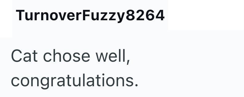 TurnoverFuzzy8264 Cat chose well, congratulations.