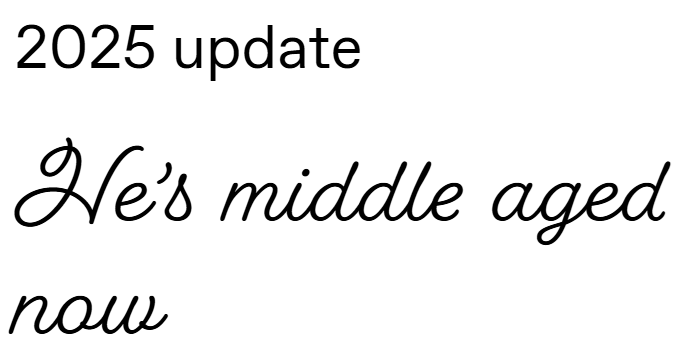 2025 update He's middle aged поли
