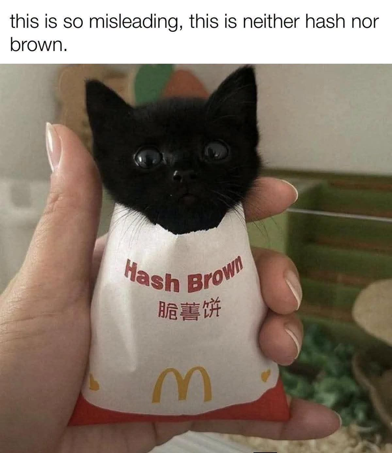 this is so misleading, this is neither hash nor brown. Hash Brown 脆薯饼 M