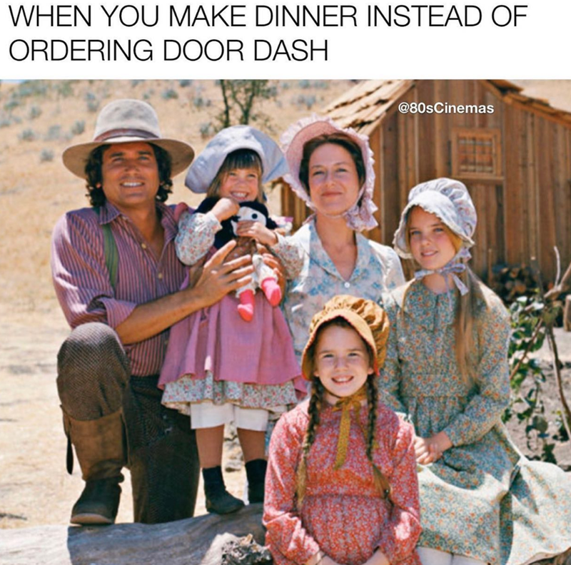 WHEN YOU MAKE DINNER INSTEAD OF ORDERING DOOR DASH @80sCinemas