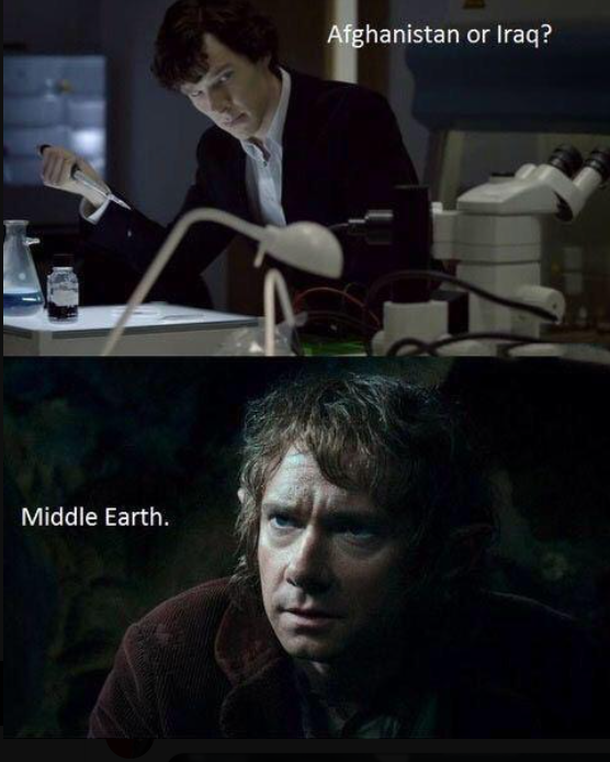Middle Earth. Afghanistan or Iraq?