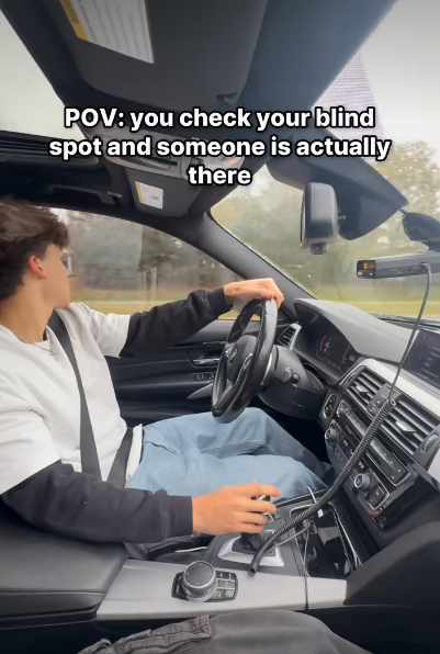 POV: you check your blind spot and someone is actually there