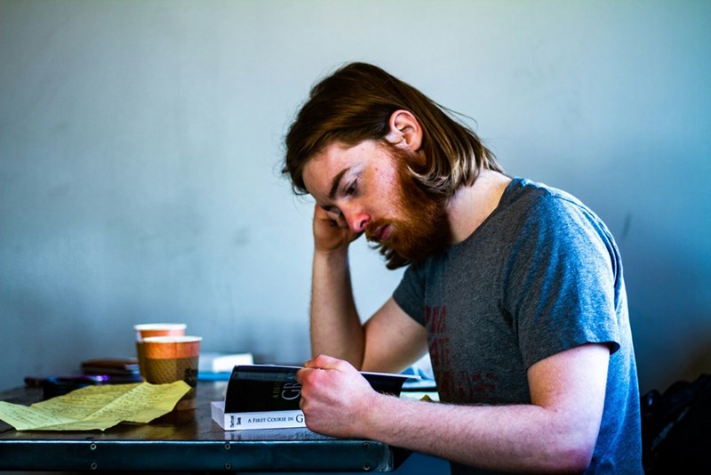 man reading