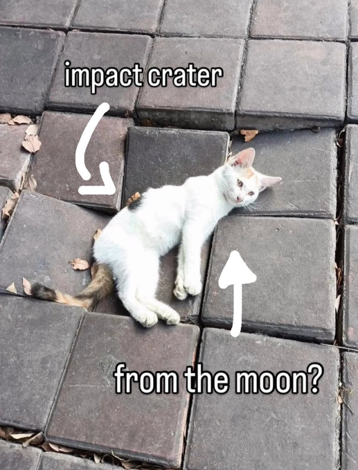 impact crater from the moon?