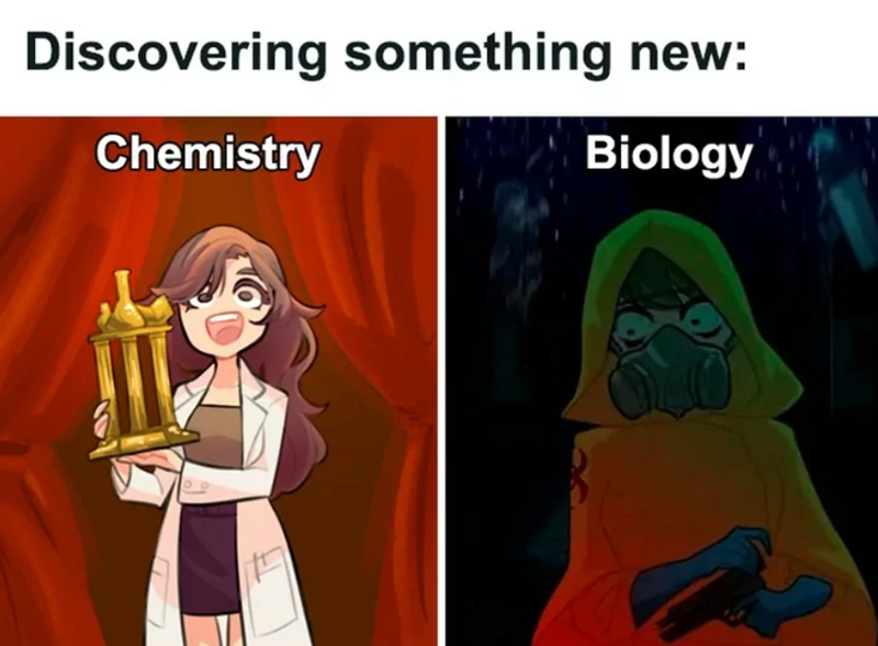 Discovering something new: Chemistry Biology