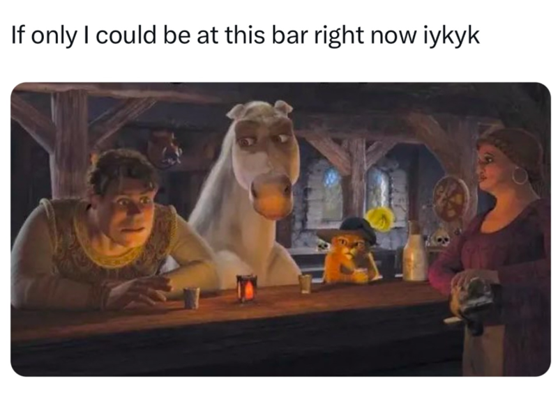 If only I could be at this bar right now iykyk