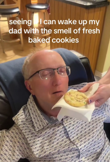 seeing I can wake up my dad with the smell of fresh baked cookies