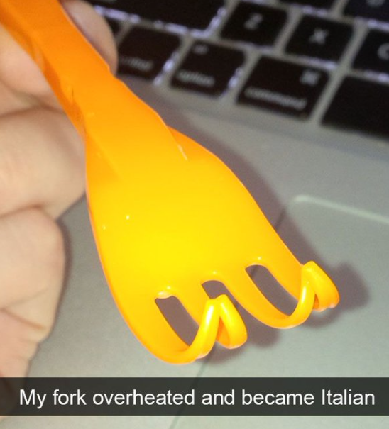 My fork overheated and became Italian