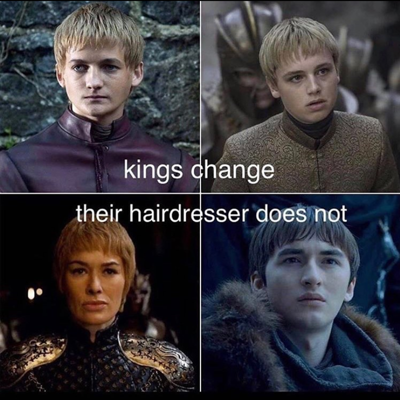 kings change their hairdresser does not