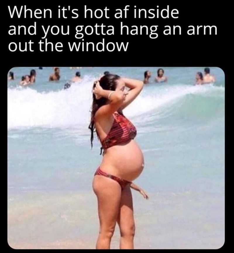 When it's hot af inside and you gotta hang an arm out the window