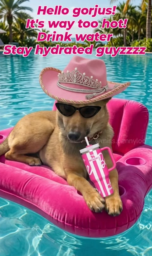 Hello gorjus! It's way too hot! Drink water Stay hydrated guyzzzz @miss.pennylo