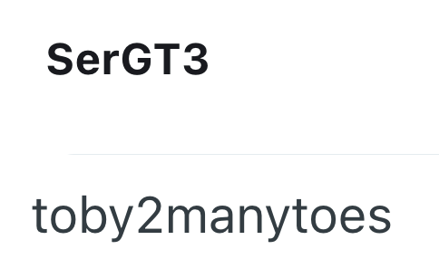 SerGT3 toby2manytoes