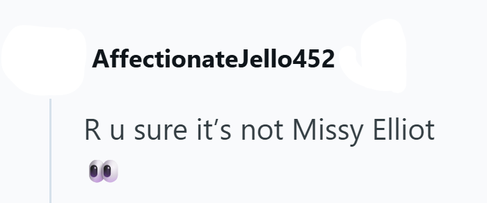 AffectionateJello452 R u sure it's not Missy Elliot