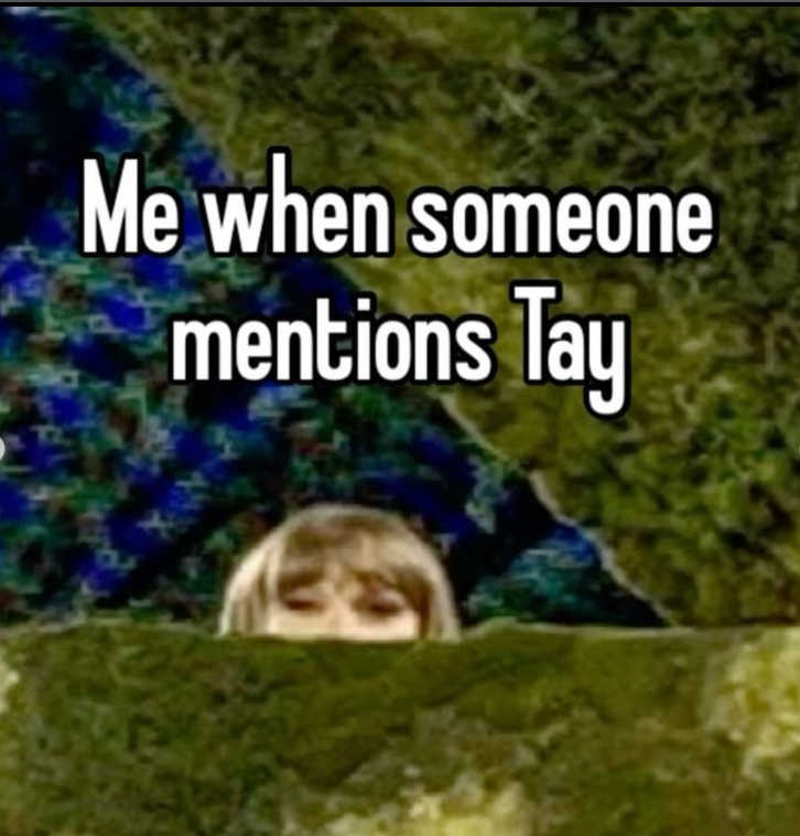 Me when someone mentions Tay