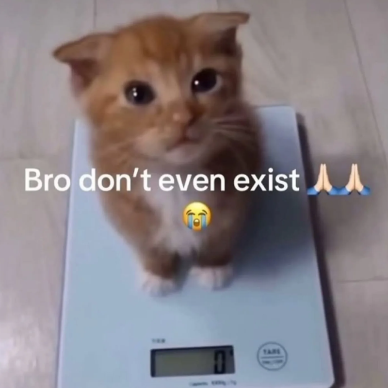 Bro don't even exist A TARE