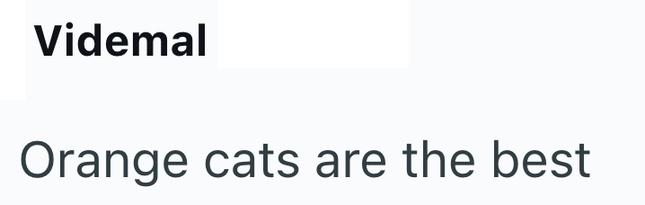 Videmal Orange cats are the best