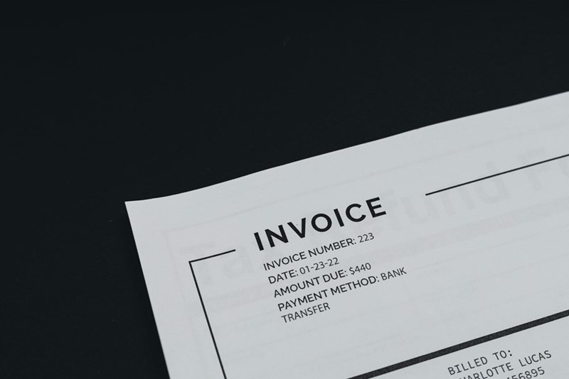 An invoice for the work the HVAC employee did, with a small extra charge due to the boomer customer's unfriendly behavior.