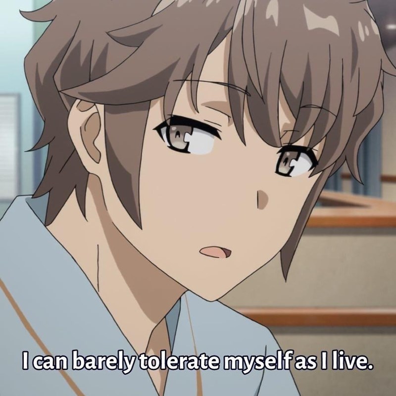 I can barely tolerate myself as I live.