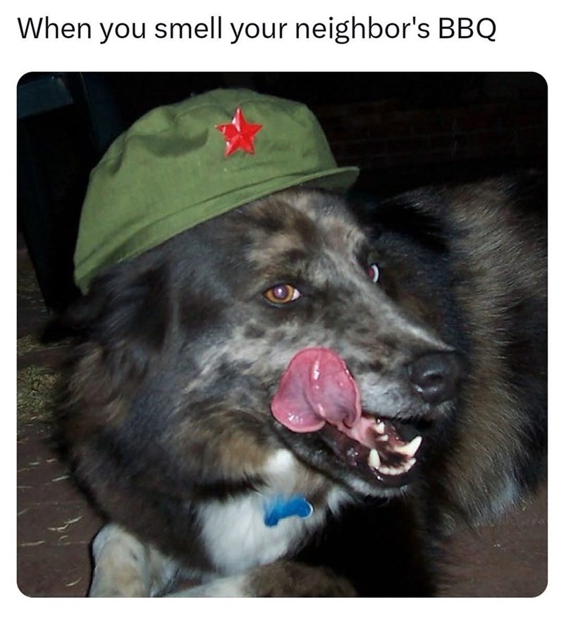When you smell your neighbor's BBQ
