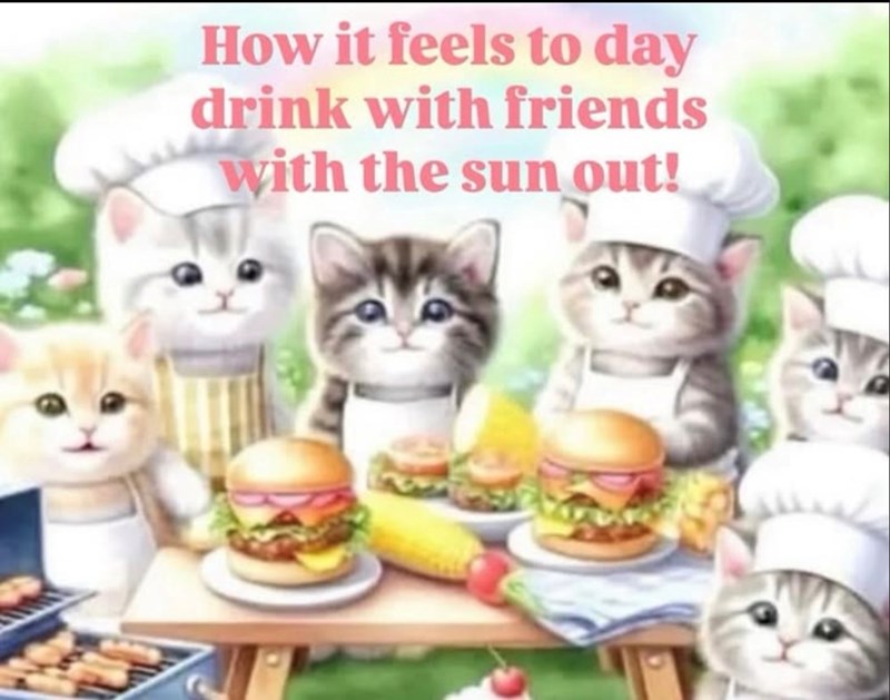 How it feels to day drink with friends with the sun out!