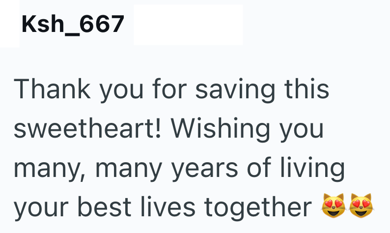 Ksh_667 Thank you for saving this sweetheart! Wishing you many, many years of living. your best lives together