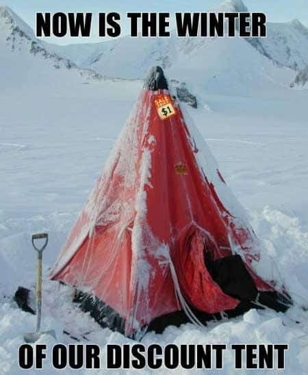 NOW IS THE WINTER SALE $1 OF OUR DISCOUNT TENT