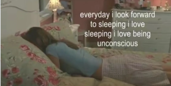 everyday i look forward to sleeping i love sleeping i love being unconscious