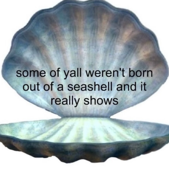 fairyounnycupcake some of yall weren't born out of a seashell and it really shows