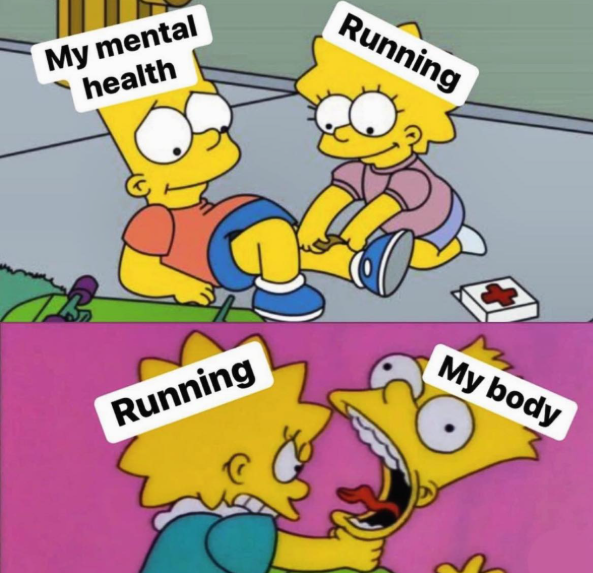 My mental health Running Running My body
