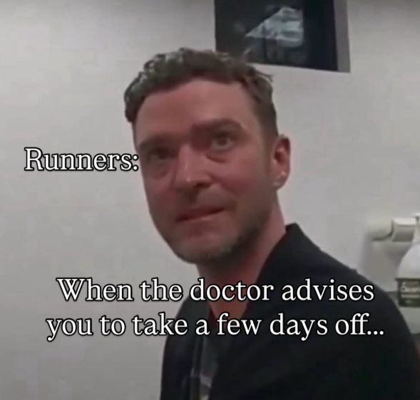 Runners: When the doctor advises you to take a few days off...