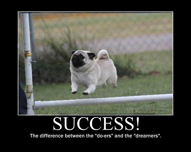 SUCCESS! The difference between the "do-ers" and the "dreamers".