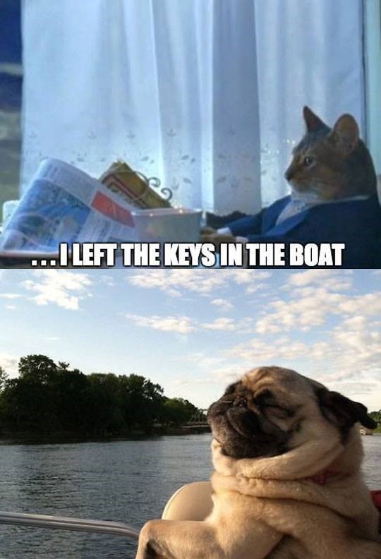 ...I LEFT THE KEYS IN THE BOAT