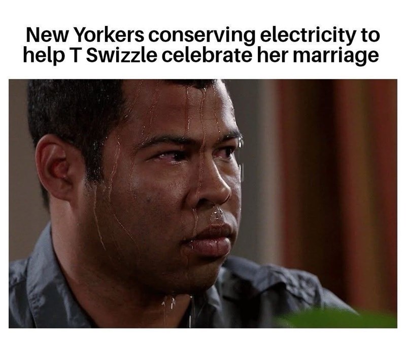 New Yorkers conserving electricity to help T Swizzle celebrate her marriage