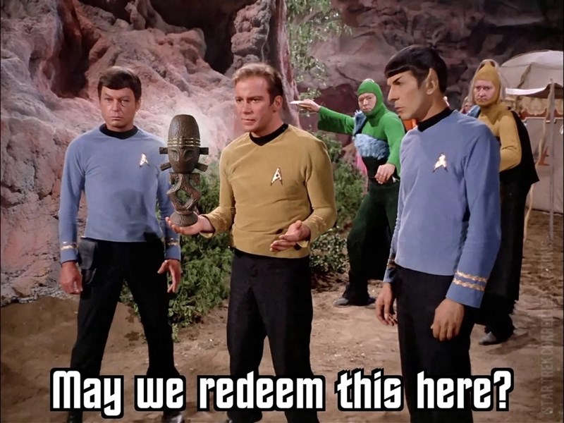 May we redeem this here? START