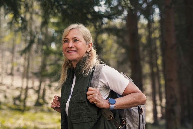 Mom hikes while on vacation, leaving her unable to care for her toddler granddaughter during the workday. 