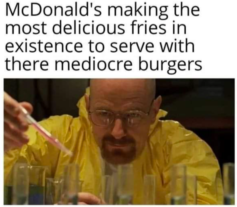 McDonald's making the most delicious fries in existence to serve with there mediocre burgers