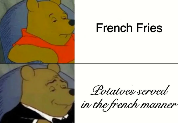 French Fries Potatoes served in the french manner