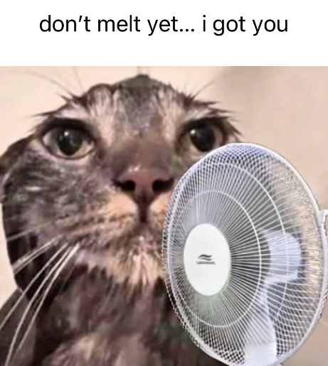 don't melt yet... i got you