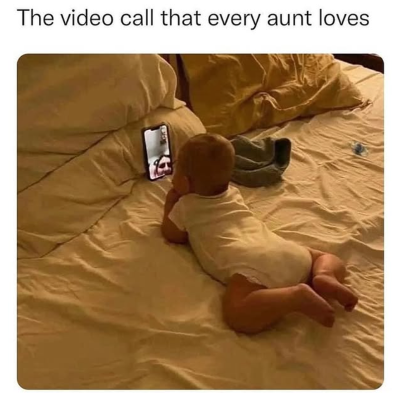 The video call that every aunt loves K