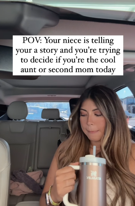 POV: Your niece is telling your a story and you're trying to decide if you're the cool aunt or second mom today УЗ МАТЕ