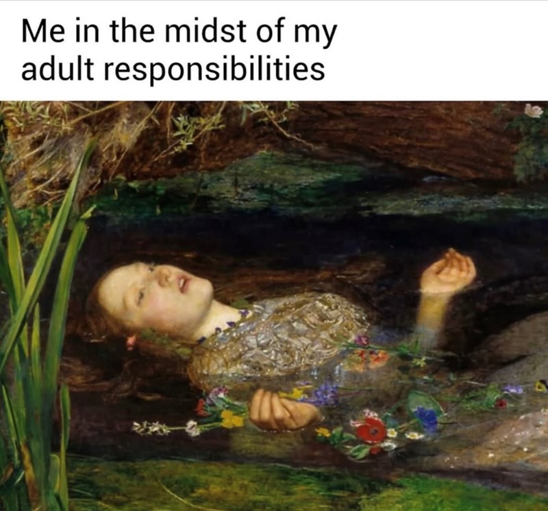 Me in the midst of my adult responsibilities