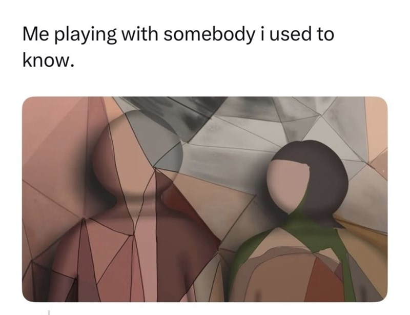 Me playing with somebody i used to know.