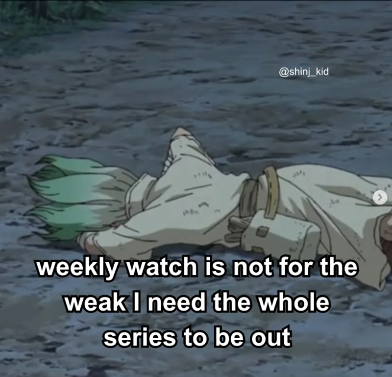 @shinj_kid weekly watch is not for the weak I need the whole series to be out