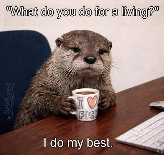 in örter News "What do you do for a living?" IV FIS I do my best.