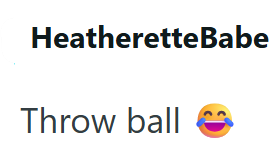 Heatherette Babe Throw ball