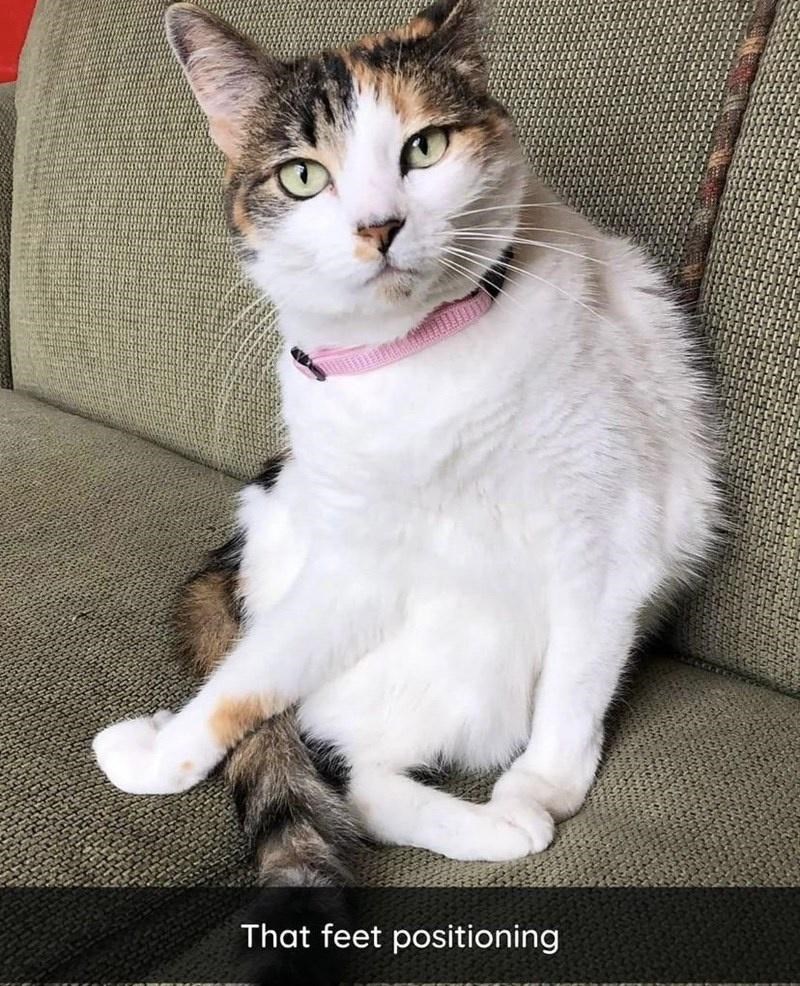 That feet positioning